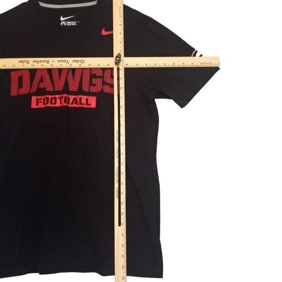Nike Men's Medium Regular Fit Black University of Georgia Dawgs Football T-Shirt - Picture 5 of 7
